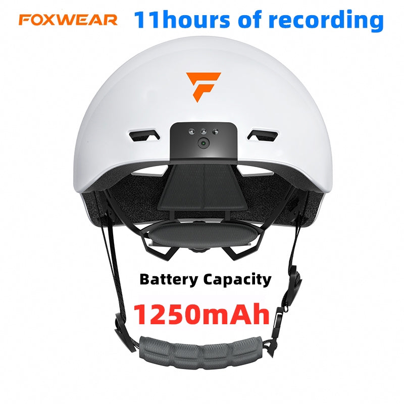Foxwear V6 HD recording helmet night lights for commuting, skateboard and riding